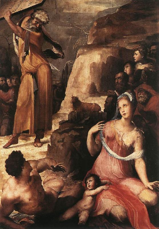 BECCAFUMI, Domenico Moses and the Golden Calf fgg Germany oil painting art